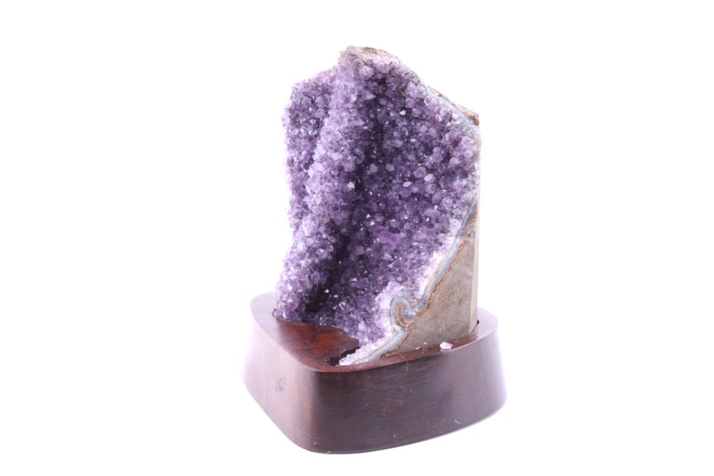 Amethyst Geode On Wooden Base (1 of 10)