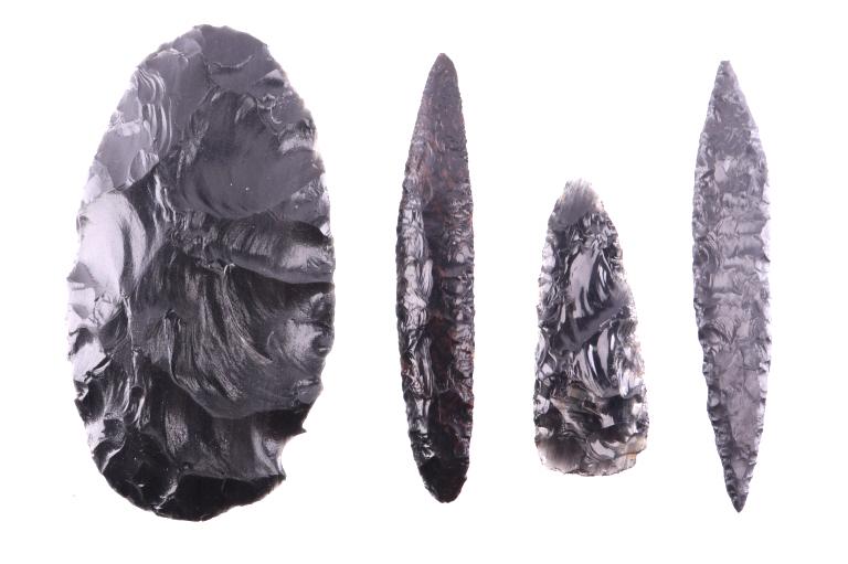 Obsidian Points Collection 2,500 - 1,000 B.P. (1 of 20)