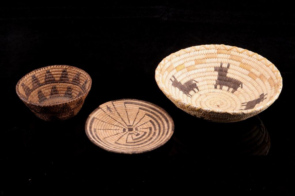Papago American Indian Hand Woven Baskets (1 of 18)