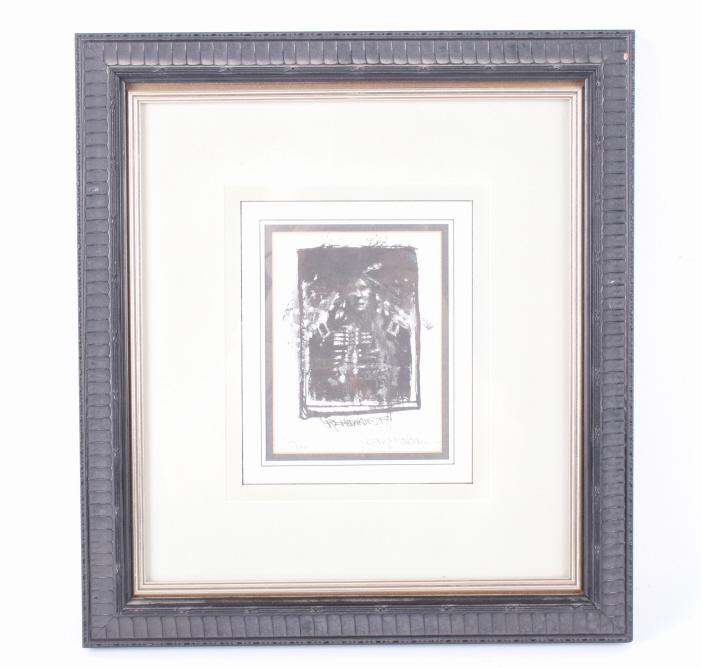 Rocky Hawkins Indian Warrior Profile Print (1 of 6)