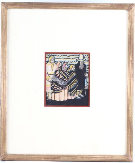 Original Winold Reiss (1886-1953) Pastel & Ink (1 of 19)