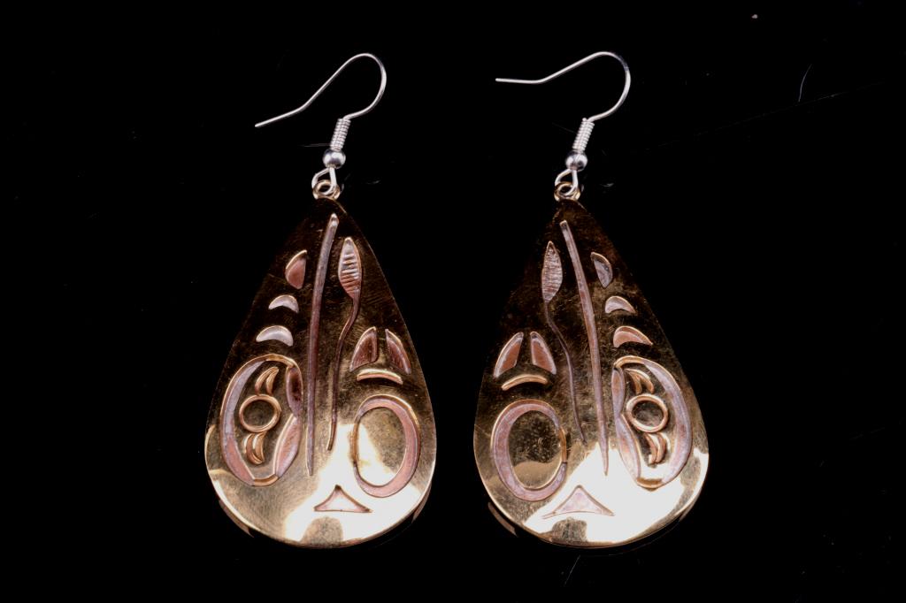 Armand American Horse Tumbaga Northwest Earrings (1 of 6)