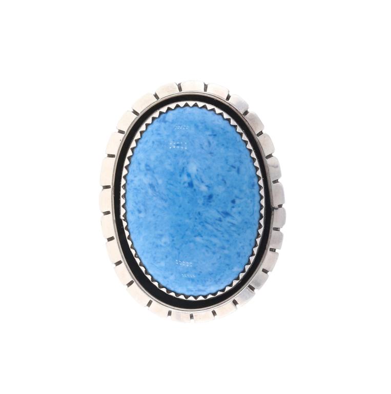 Ojibwa Chippewa Sterling & Denim Lapis Lazuli Ring: Wonderful Ojibwa Chippewa signed Sterling silver and Denim Lapis Lazuli ring. This ring was made by Phillip J. Morse Jr of the Ojibwa nation, specifically the Sault Ste Marie Tribe of Chippewa Indians