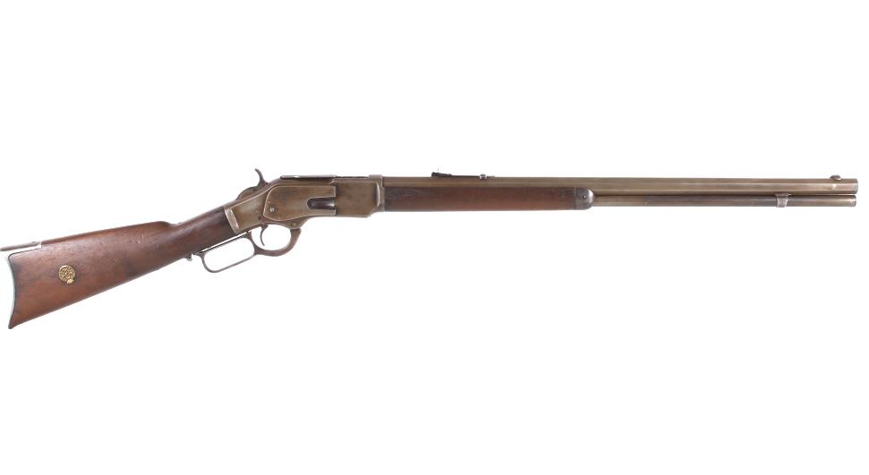 Winchester Model 1873 Lever Action Rifle .44: Included in this lot is a Winchester Model 1873 lever action rifle chambered in .44 caliber and manufactured in 1880. This second model is the classic “Gun That Won the West!”. This Winche