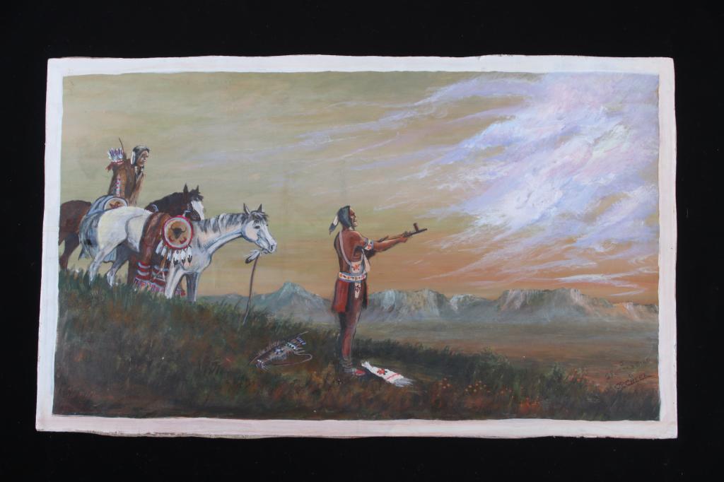 J Spotted Bird & CR Cheek Spirit Pipe Painting (1 of 11)