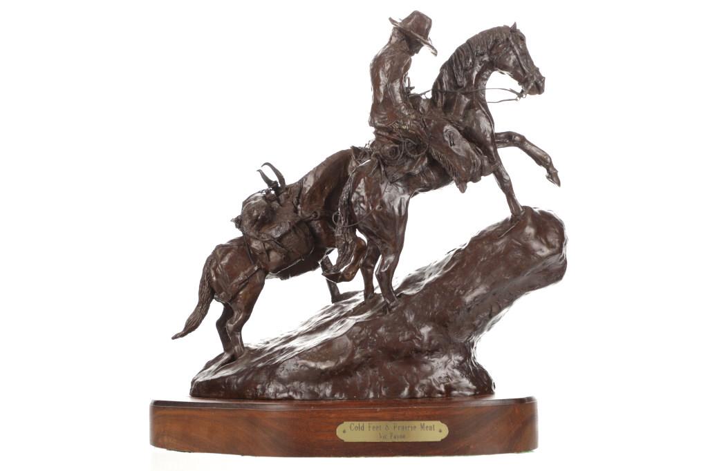 Vic Payne (1960) "Cold Feet & Prairie Meat" Bronze (1 of 14)