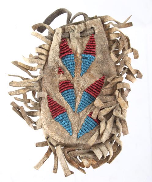 Northern Cheyenne Beaded Medicine Pouch c. 1890 (1 of 8)