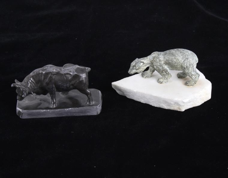 R. Cavanagh Bronze Polar Bear & Bull Sculptures (1 of 13)