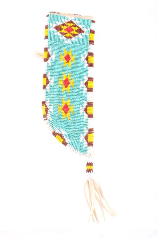 Rosebud Sioux Nation Beaded Knife Sheath c. 1950- (1 of 8)