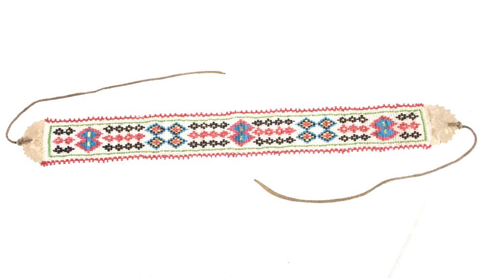 Plains Fully Loom Beaded Hat Band Mid-1900's (1 of 7)
