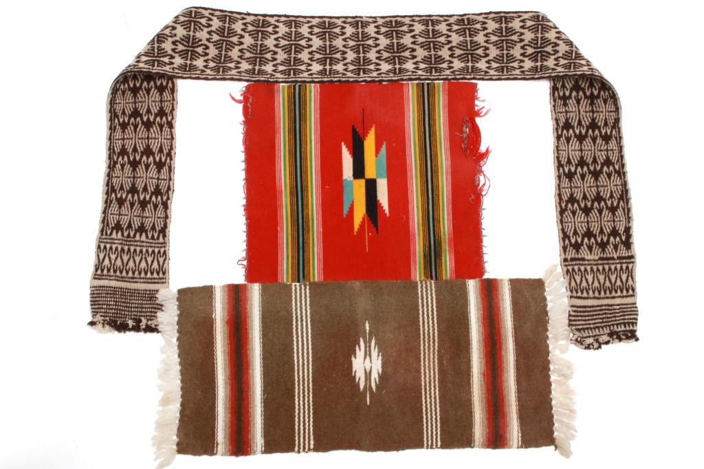Zapotec Traditional Saltillo Rugs & Woven Sash (1 of 18)