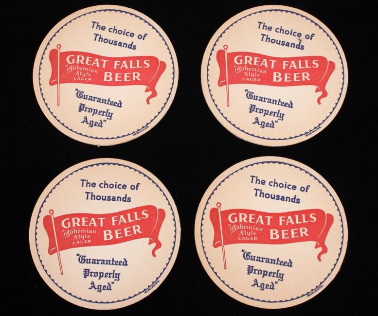 Great Falls Beer Coasters C. Mid 1900's (1 of 10)