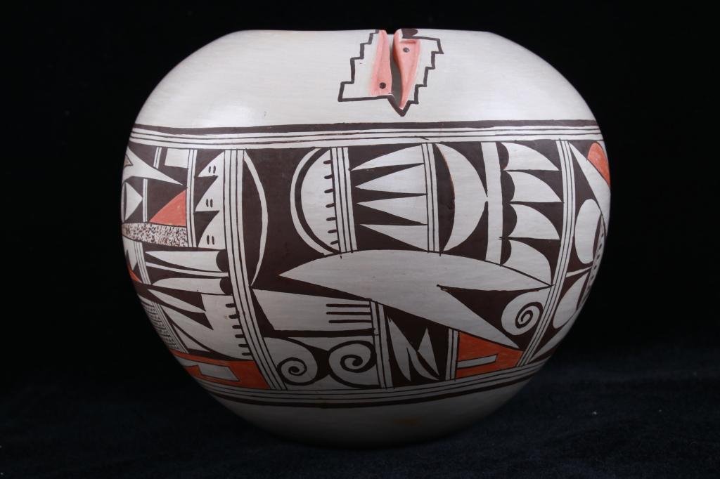 Hopi Irma David 1993 Polychrome Pottery Jar (1 of 10)