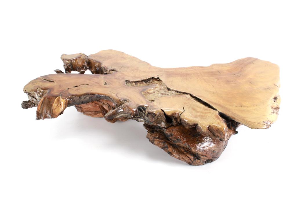 Large Live Edge Juniper Burl Slab Coffee Table (1 of 13)