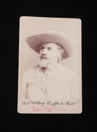 C. 1870 Original Buffalo Bill Signed Cabinet Card (1 of 5)