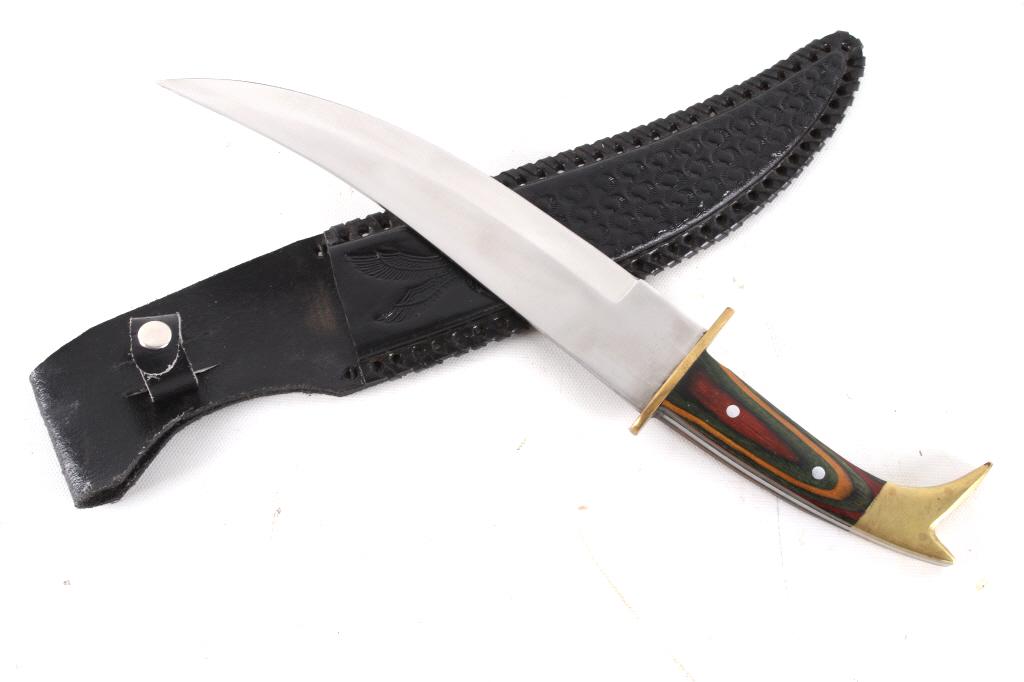 Persian Bladed Knife Boot Hilt & Custom Sheath (1 of 11)