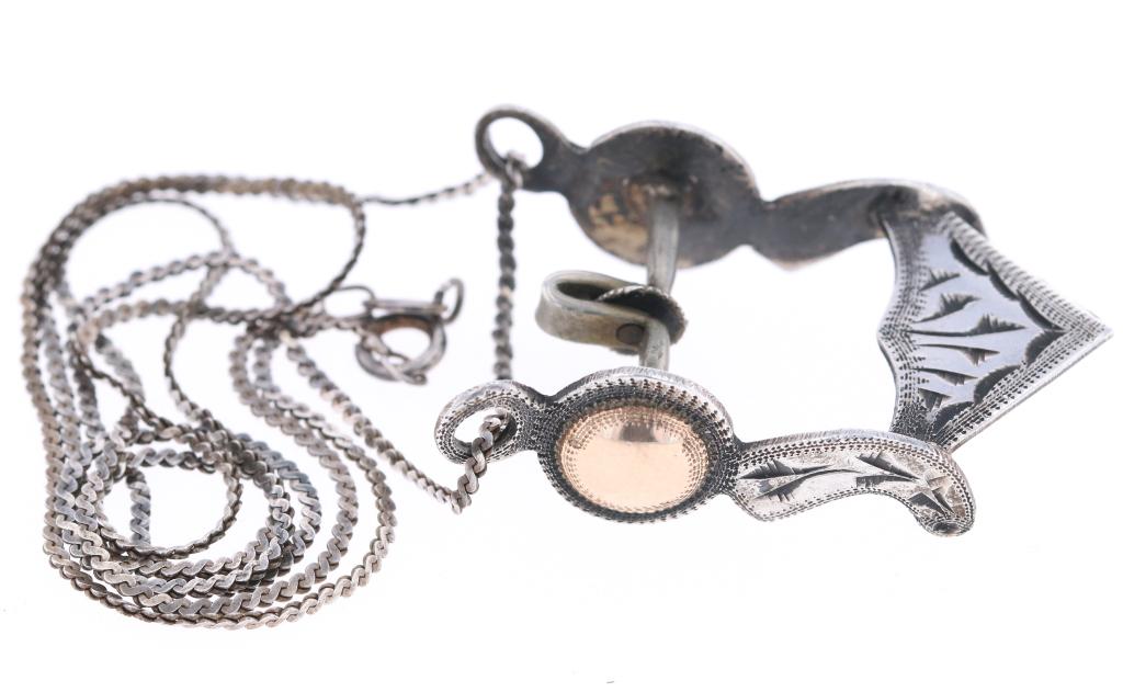 Sterling Silver High Port Bridle Bit Necklace (1 of 9)