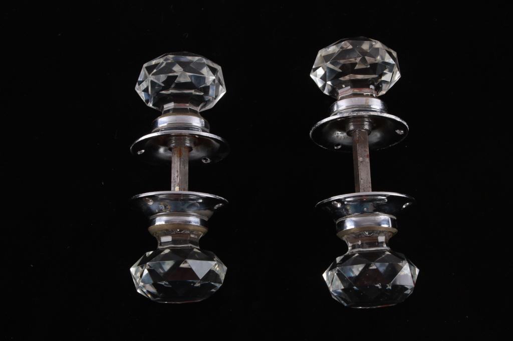 Early 1900's Crystal Door Knob Sets (1 of 11)