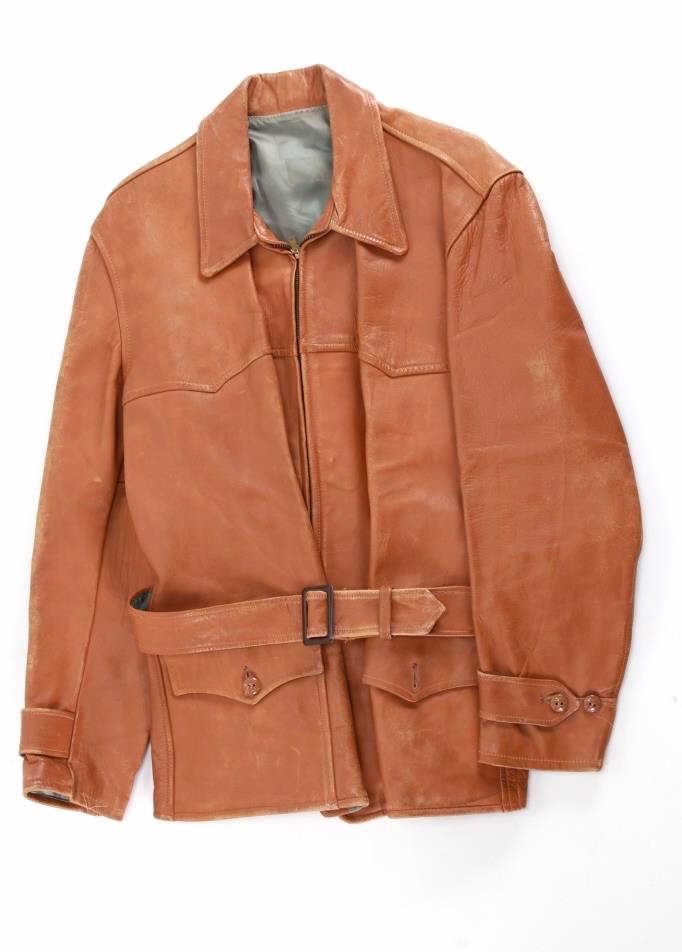 Heavy Cowhide Leather Men's Jacket c. 1970's (1 of 9)