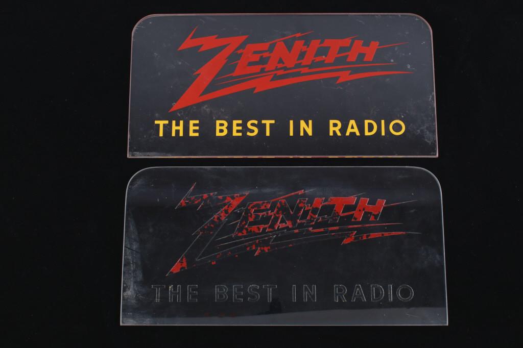 Reverse Painted Panel ZENITH THE BEST IN RADIO (1 of 7)