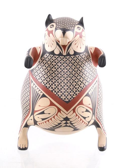 Mata Ortiz Polychrome Pottery Vessel by Castillo (1 of 12)