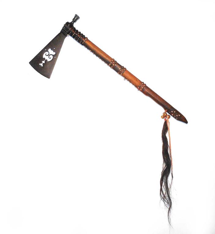 19th Century Cheyenne Triple Cut Out Pipe Tomahawk (1 of 20)