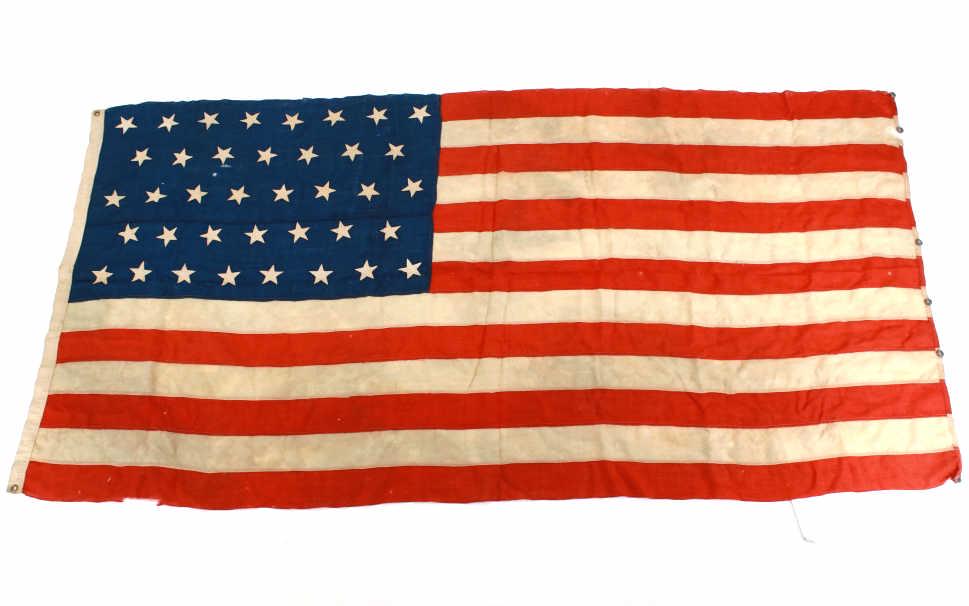 Thirty-Eight Star USA Flag circa 1877-1890 (1 of 8)