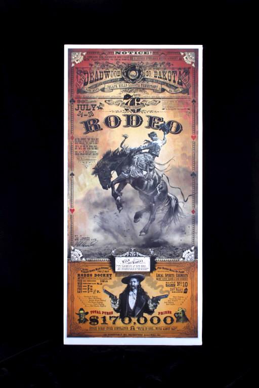 Deadwood South Dakota Rodeo Poster Bob Coronato (1 of 14)