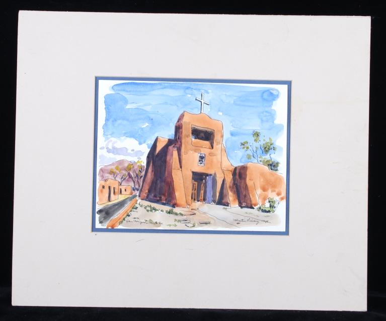 "San Miguel Santa Fe", Signed Martin Linsey 1988 (1 of 12)