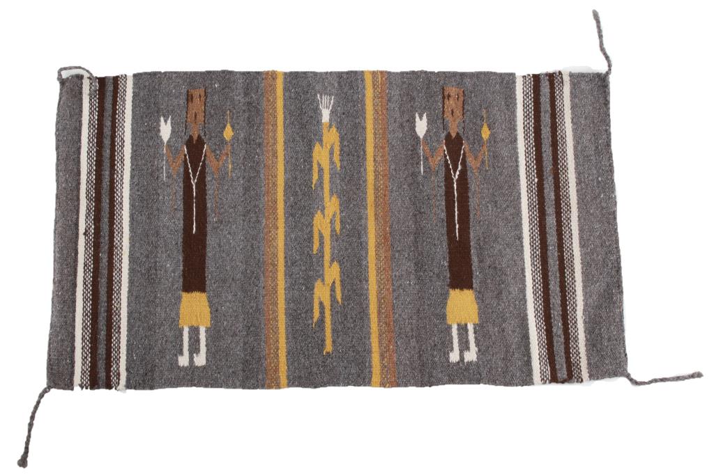 Navajo Yei Bi Chei Hand Woven Wool Rug (1 of 8)