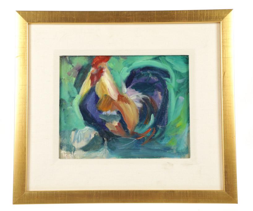 "Rooster" Paula Pearl Original Oil On Canvas (1 of 10)