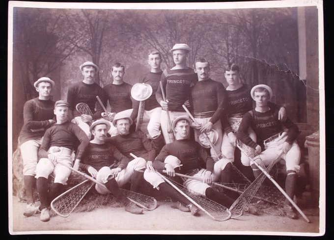 1884 Princeton Champion Lacrosse Team Photo: For your consideration is this original vintage photo from Princeton University's fourth lacrosse team. This photo shows Princeton Men's Lacrosse team in 1884, the schools first lacrosse team to win a
