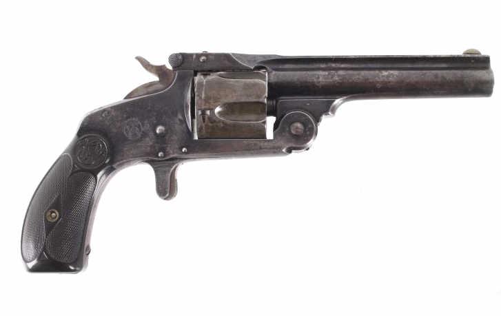 Smith & Wesson .38 Single Action Model 1880 Pistol: This lot features a Smith & Wesson .38 Single Action “Mexican Model” (Model of 1880). One of the absolute rarities and most difficult to locate of the frontier S&W revolvers is the 1880 Me