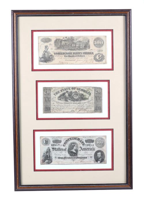 C.1860-1864 Confederate States of America Money (1 of 10)