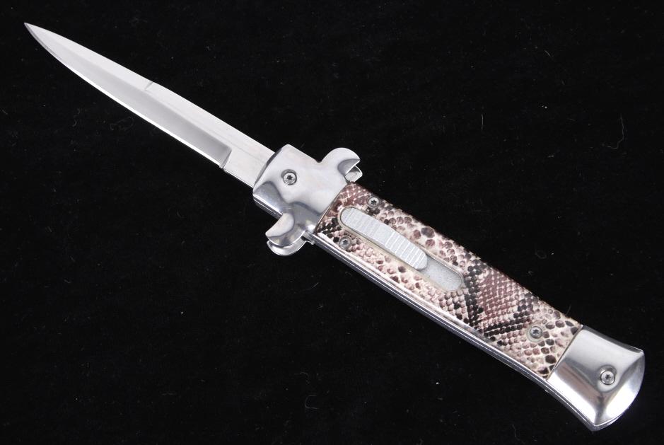 Stainless Steel Stiletto OTF Switchblade Knife (1 of 12)