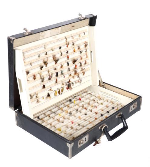 Early Fly Fishing Salesman Collection of 172 Flies (1 of 20)