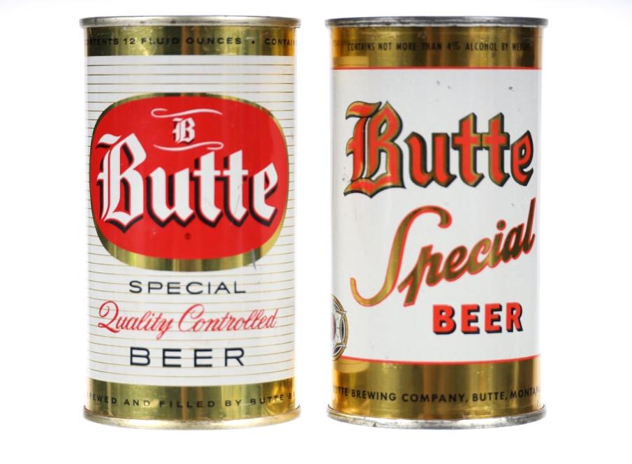 Butte Special Flat Top Beer Cans c. 1950s (2) (1 of 17)