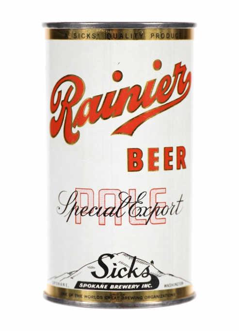 1940s Rainier Special Export Flat Top Beer Can (1 of 10)