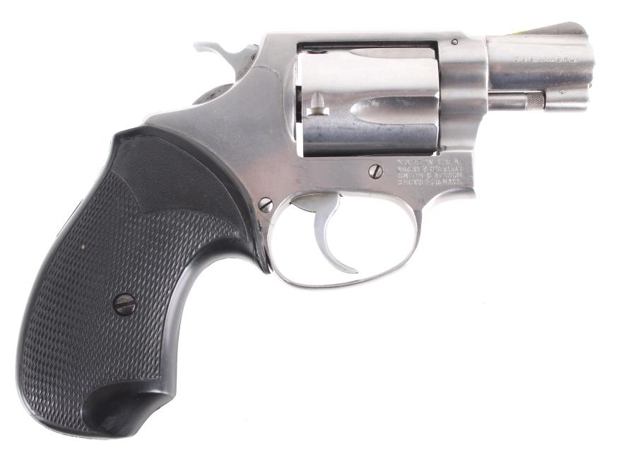 Smith & Wesson Model 60 .38 Special Revolver: Featured in this lot we have a Smith & Wesson model 60 double action revolver chambered in .38 special. The Model 60 revolver was manufactured in the mid 1960s by Smith and Wesson and is still in prod