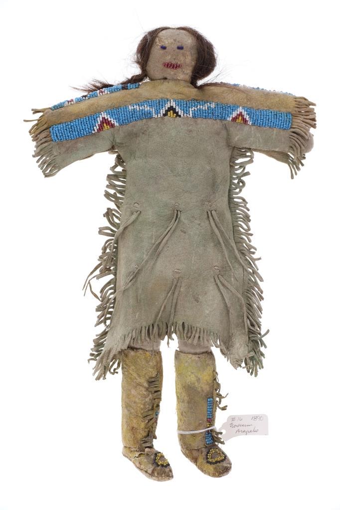 19th C. Northern Arapaho Beaded Hide Doll Large (1 of 12)
