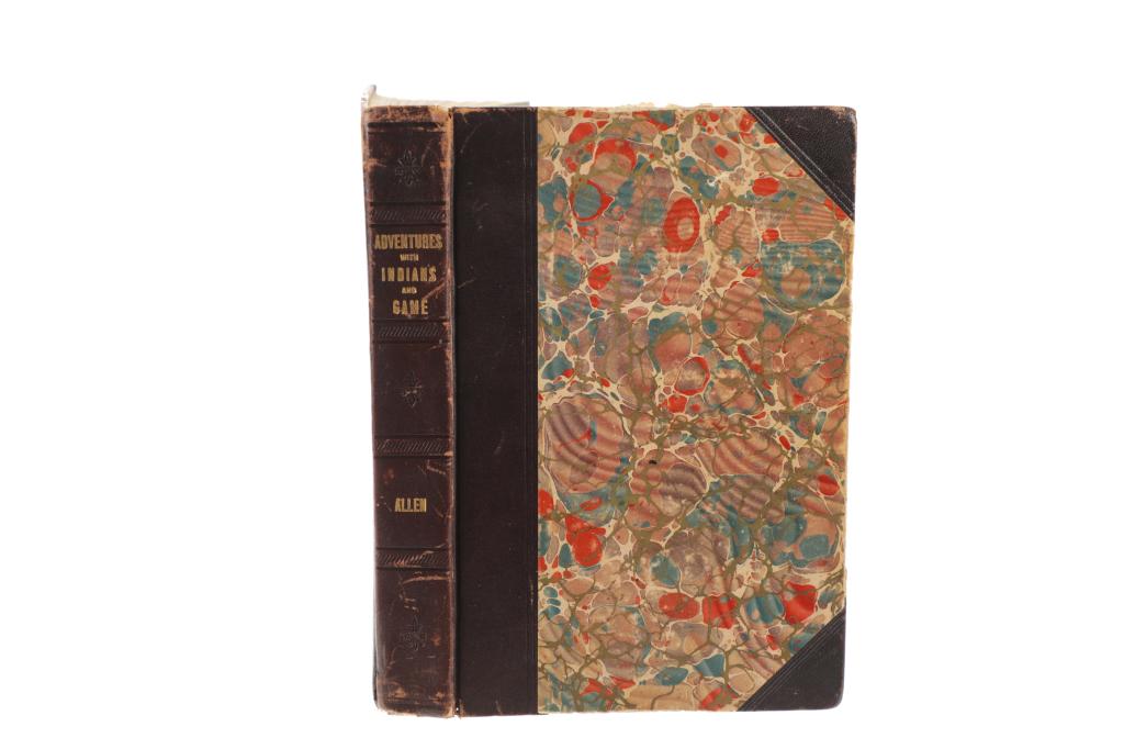 "Adventures With Indians & Game", 1st Ed. 1903: Offered in this lot is a 1903 first edition of "Adventures with Indians and Game or Twenty Years In The Rocky Mountains" by Dr. William A. Allen with illustrations. Besides the wonderful Montana adven