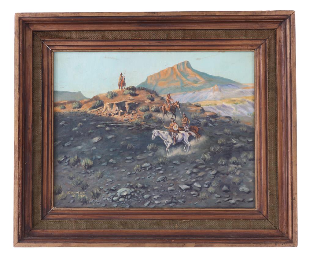 1975 Signed E.D. Wilson Oil On Canvas Painting (1 of 11)