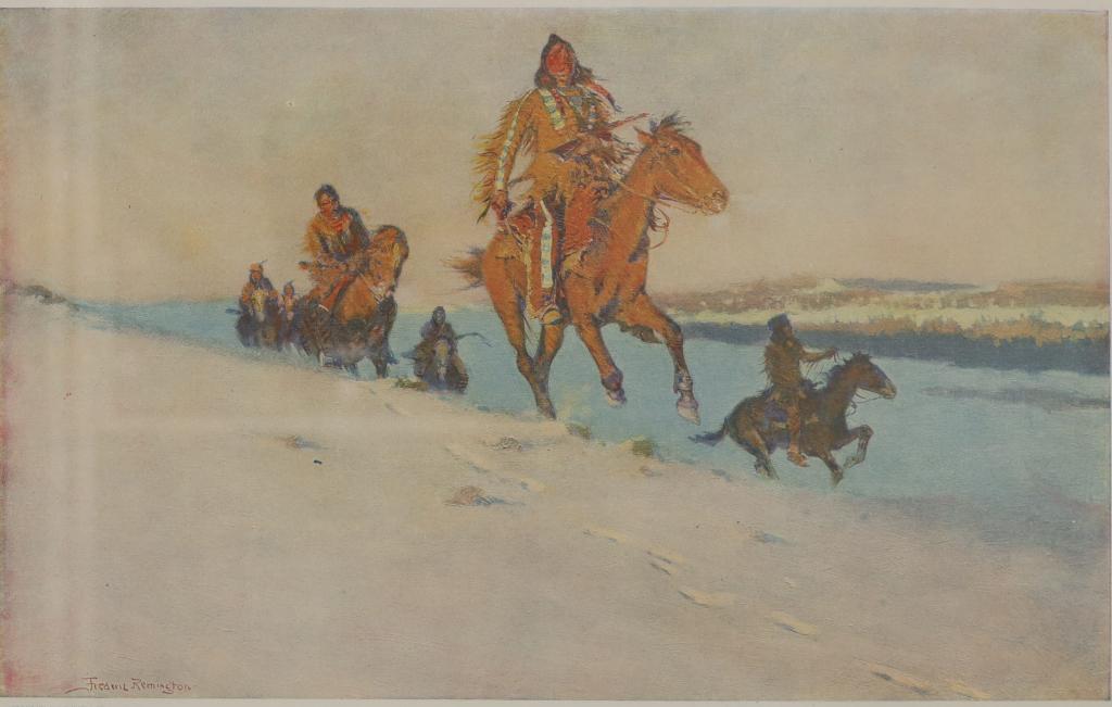 "The Snow Trail" by Frederic Remington, Collier's (1 of 14)