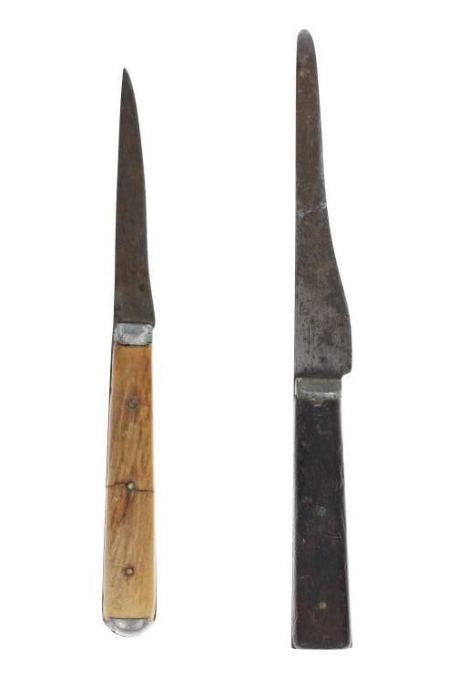 19th Century Pewter Trade/Hunting Knives (2) (1 of 12)