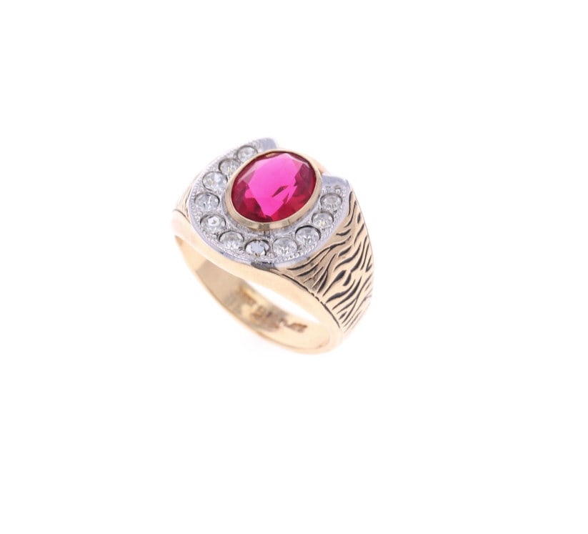 Lucky Horse Shoe 18k Yellow Gold EL Ring (1 of 11)