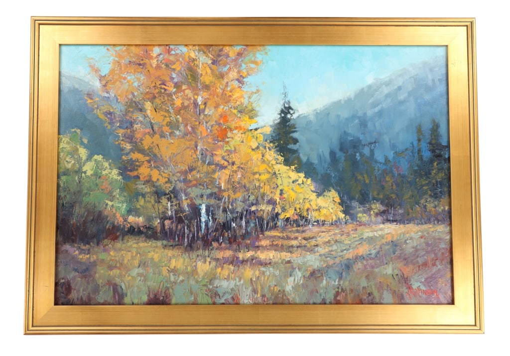 Original Jenny Robinson "Fall Scene" Oil Painting (1 of 11)