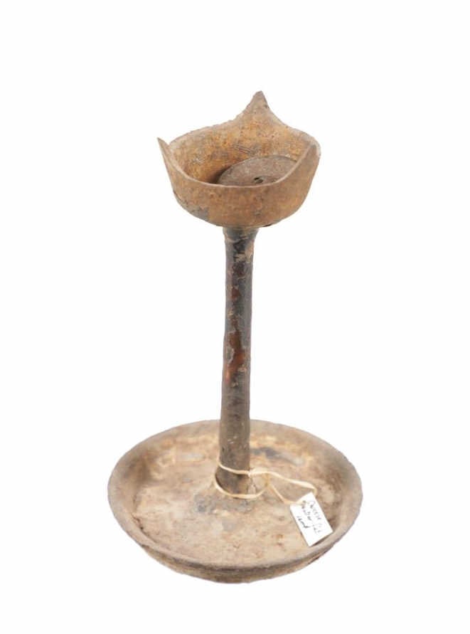 Qing Chinese Butter Fat Lamp with Copper Overlay (1 of 12)