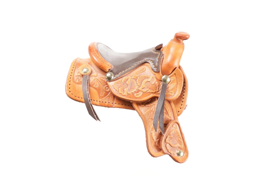 Montana Salesman Sample Toy Saddle, c. 1970s (1 of 11)