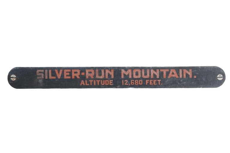 Glacier Nat'l Park Hand Painted Silver-Run Sign (1 of 5)
