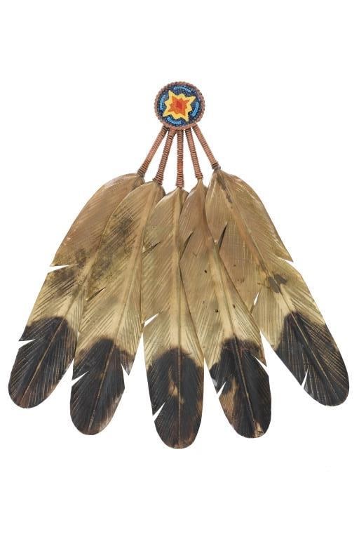 Jay Tschudy Five Feathers Concho Metal Art (1 of 11)